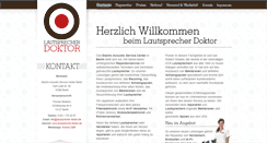 Desktop Screenshot of lautsprecher-doktor.de