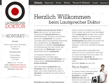 Tablet Screenshot of lautsprecher-doktor.de